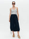 Maud cotton poplin skirt | Blue