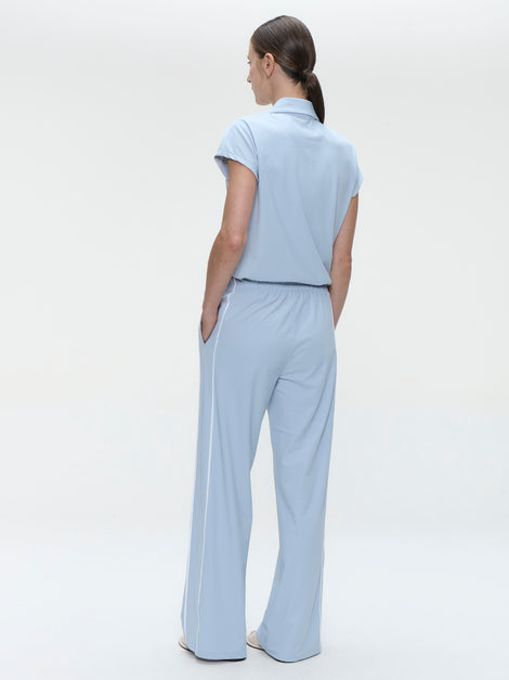 Wilma structure tech jersey blouse | Light Blue