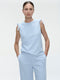 Ariane structure tech jersey top | Light Blue