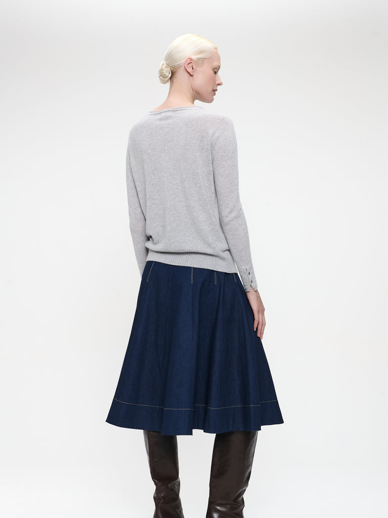 Pullover Cashmere blend 2480 | Light Grey