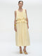 Reiki viscose skirt | Yellow