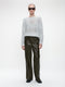 Shiny Pullover 1034 | Light Grey