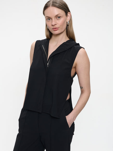 Jazmin vest technical jersey | Black