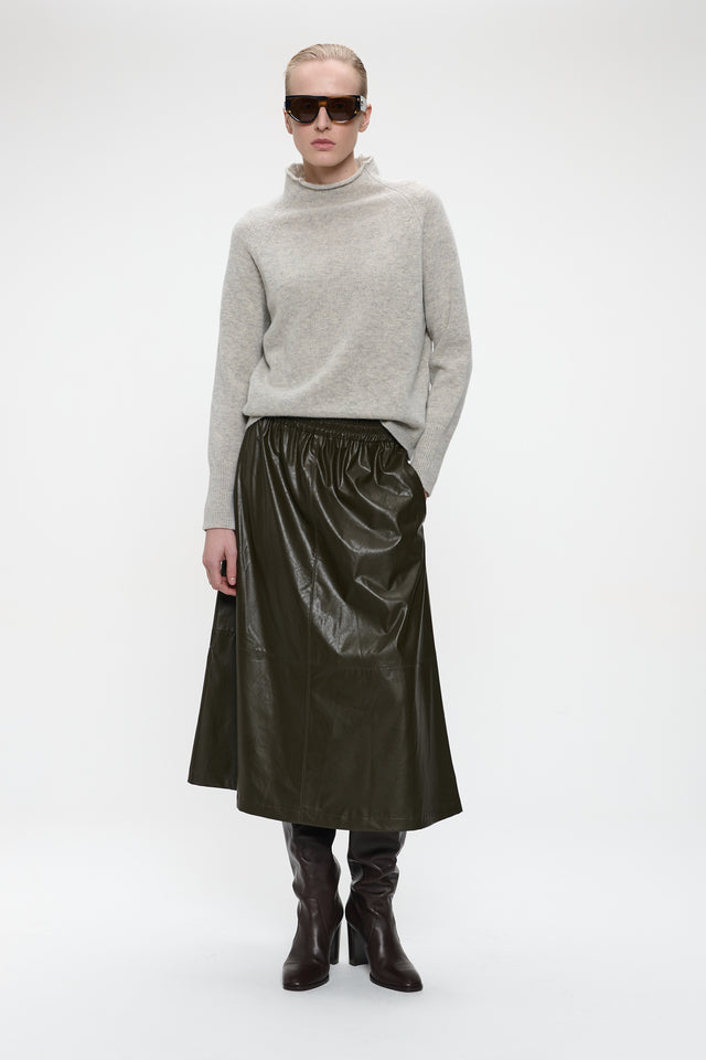 Nitty eco leather skirt Nitty eco leather skirt | Army