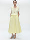 Haruna taffeta skirt | Yellow