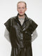 Paola eco leather blouse | Army