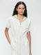 Evi dress stretch technical jersey | Light Sand