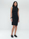 Verena stretch technical jersey dress | Black