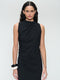 Verena stretch technical jersey dress | Black