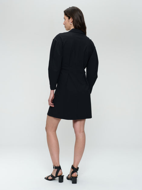 Kansas stretch tech jersey dress | Black