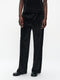 Simone velvet pants | Black shiny
