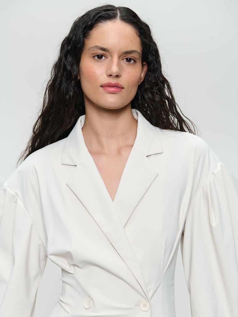 Kansas stretch tech jersey dress | Light Sand