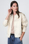 Maki jacquard bomber | Beige