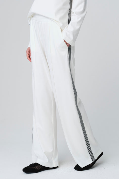 Lucifero pants soft Punto Milano jersey | Panna