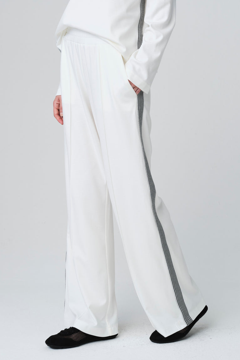 Lucifero pants soft Punto Milano jersey | Panna