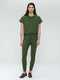John stretch technical jersey pants | Oliva green