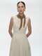 Satomi taffeta dress | Beige
