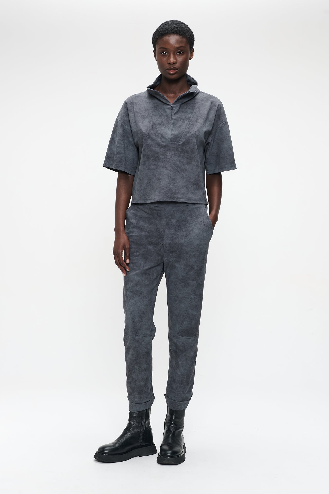 Leone blouse technical jersey Leone blouse technical jersey | Grey