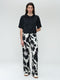 Gia stretch viscose top | Black