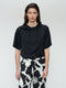 Gia stretch viscose top | Black
