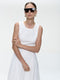 Satomi taffeta dress | White