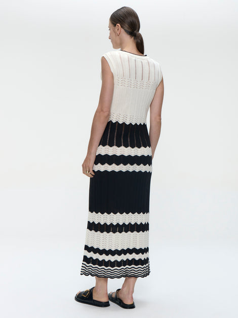 Dress cotton E23123 | Off White