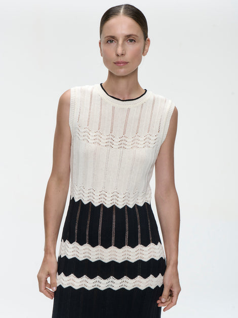 Dress cotton E23123 | Off White