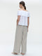 Diane top technical jersey | White