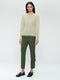 Jacquard cotton pullover 9060 | Green