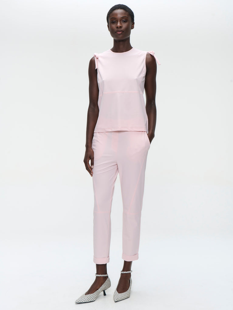 Ariane structure tech jersey top | Pink