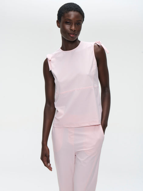 Ariane structure tech jersey top | Pink