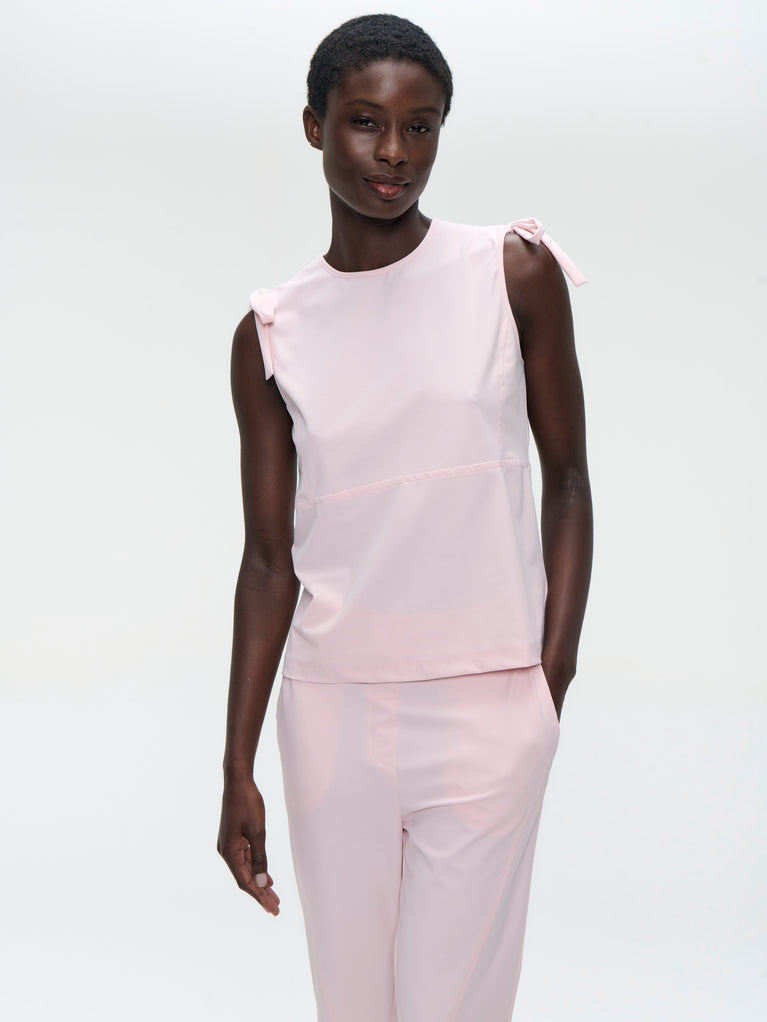 Ariane structure tech jersey top | Pink