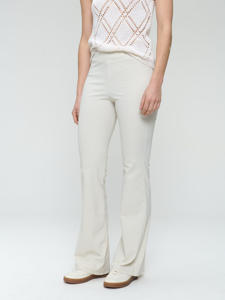 Eliya stretch technical jersey pants | Light Sand