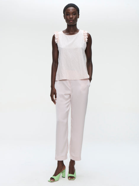 Masako viscose mix top | Pink