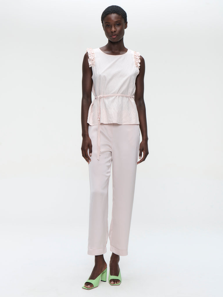 Masako viscose mix top | Pink