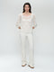 Summer cotton pullover 25041 | Off White