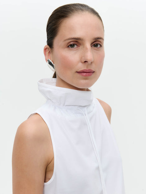 Malvo structure technical jersey top | White