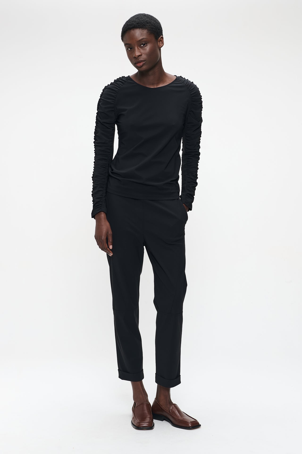 Timelia pants brush tech jersey Timelia pants brush tech jersey | Black