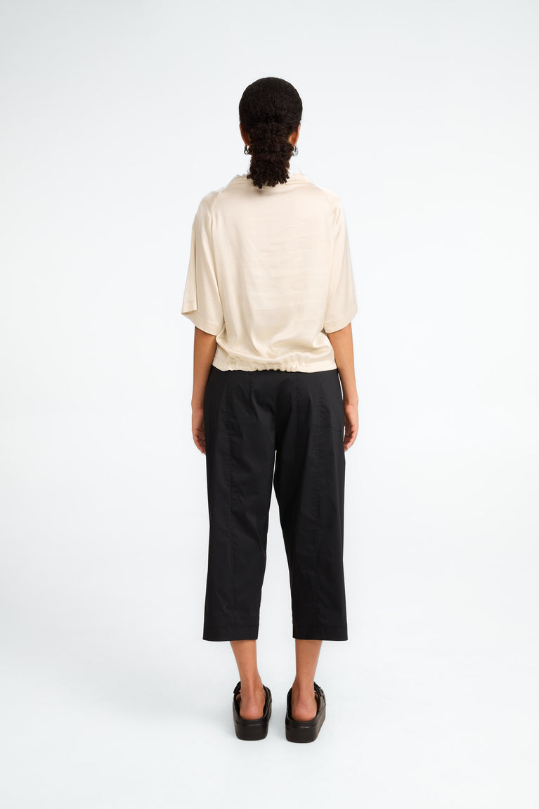 Gia stretch viscose top | Ecru