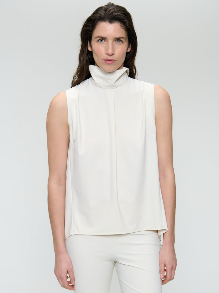 Dolche Vitas WS stretch tech jersey top | Light Sand