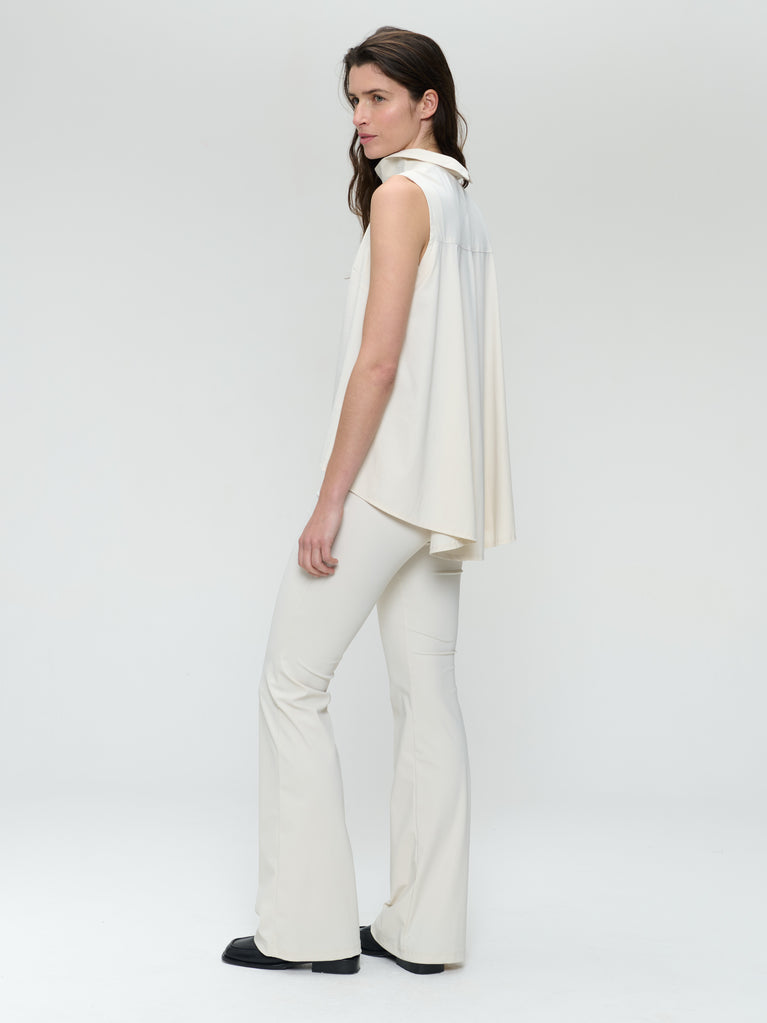 Dolche Vitas WS stretch tech jersey top | Light Sand
