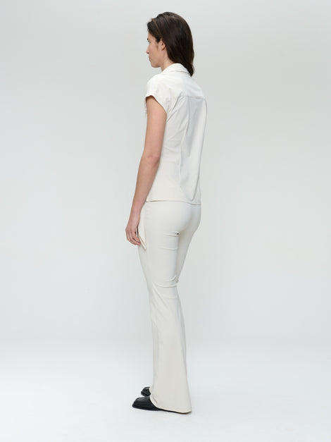 Eliya stretch technical jersey pants | Light Sand