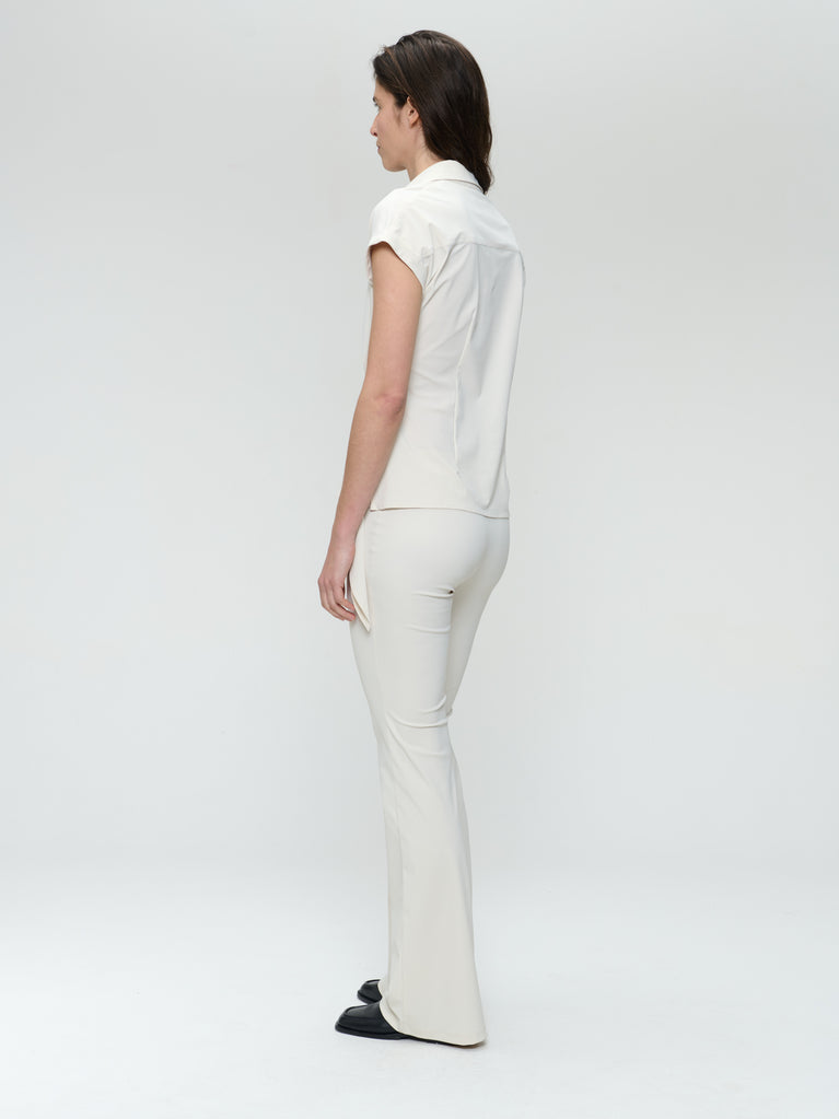Eliya stretch technical jersey pants | Light Sand