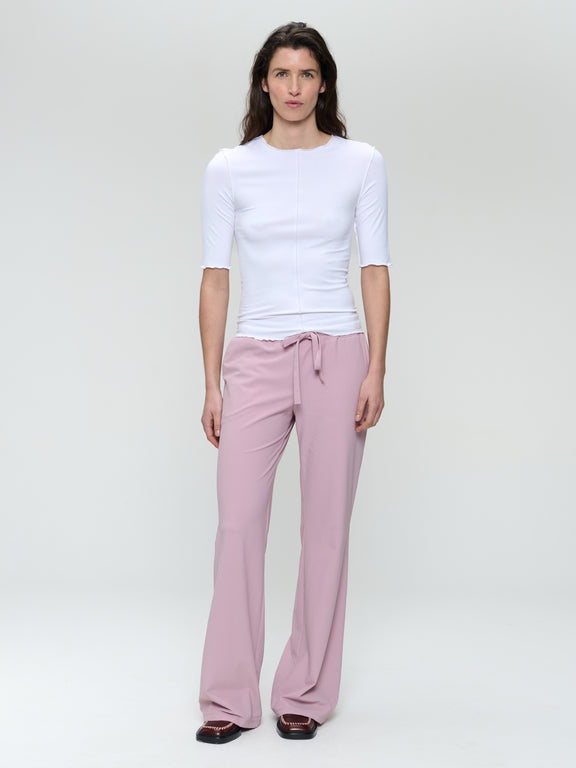 Jordan stretch viscose top | White