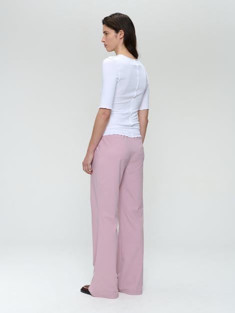 Jordan stretch viscose top | White