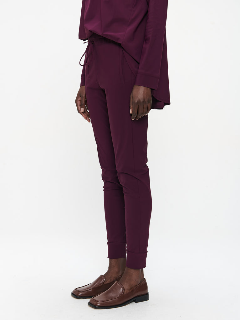 John stretch technical jersey pants | Cherry