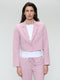 Estele structure technical jersey blazer | Pudra