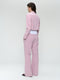 Estele structure technical jersey blazer | Pudra