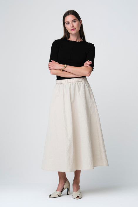 Jordan stretch viscose top | Black