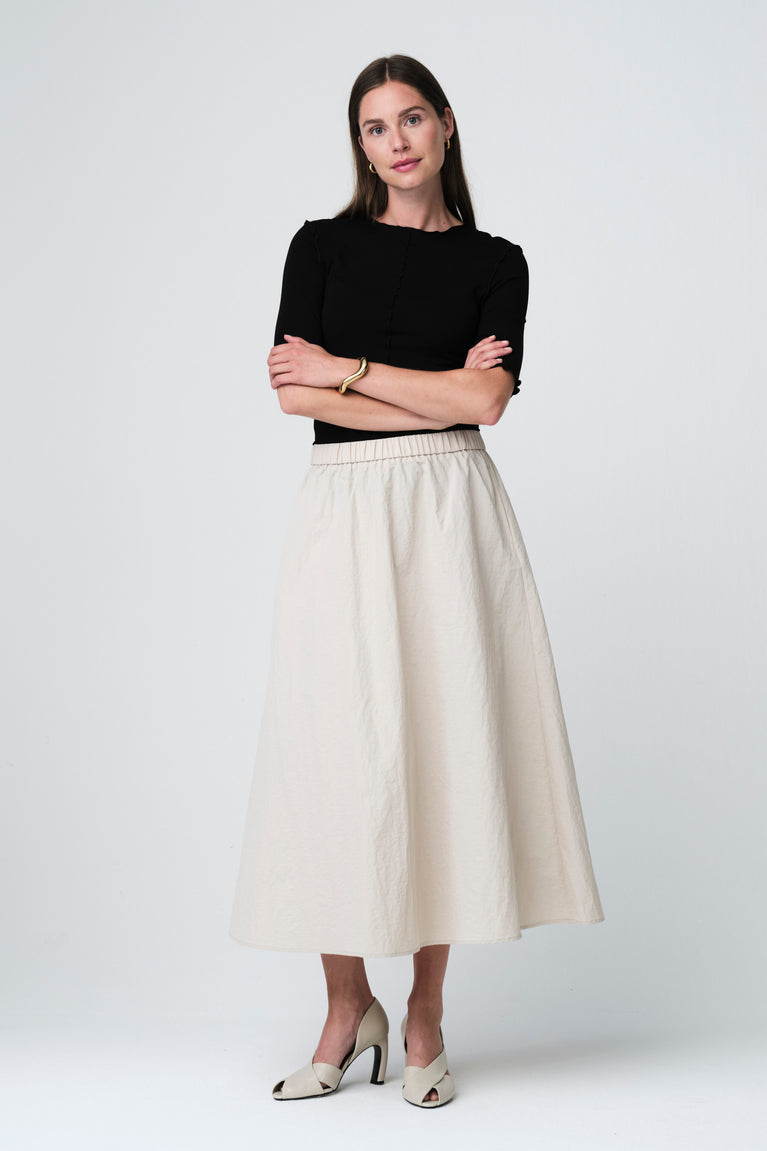 Jordan stretch viscose top | Black